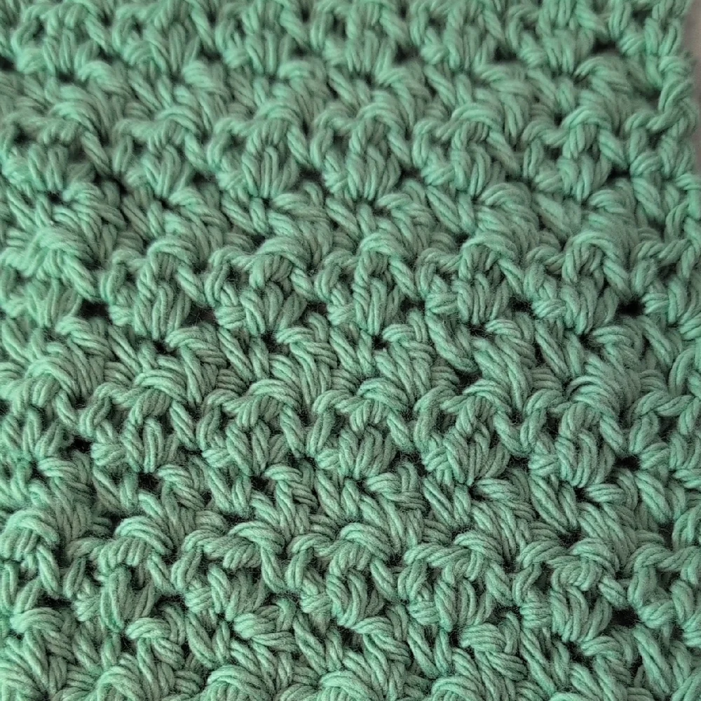 Mint Green Wash Cloth And Facial Scrubbies Set
